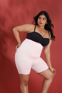 Zivame All Day Seamless Highwaist Thigh Shaper - Crystal Rose — thumbnail 8